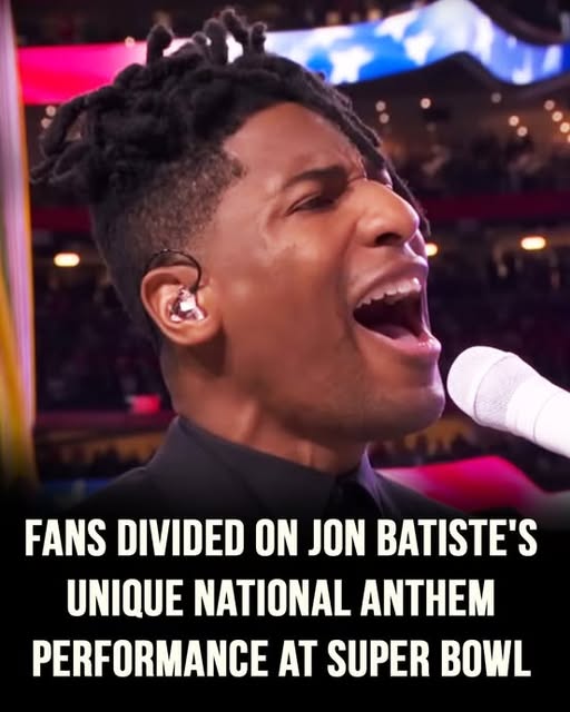 Fans divided on Jon Batiste’s unique National Anthem performance