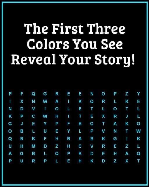 What’s the First Color You See?