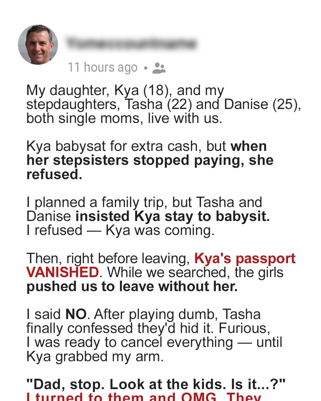 My Stepdaughters Hid My Daughter’s Passport So She Couldn’t Go On Vacation—I Wanted to Cancel It Entirely, but Karma Hit First