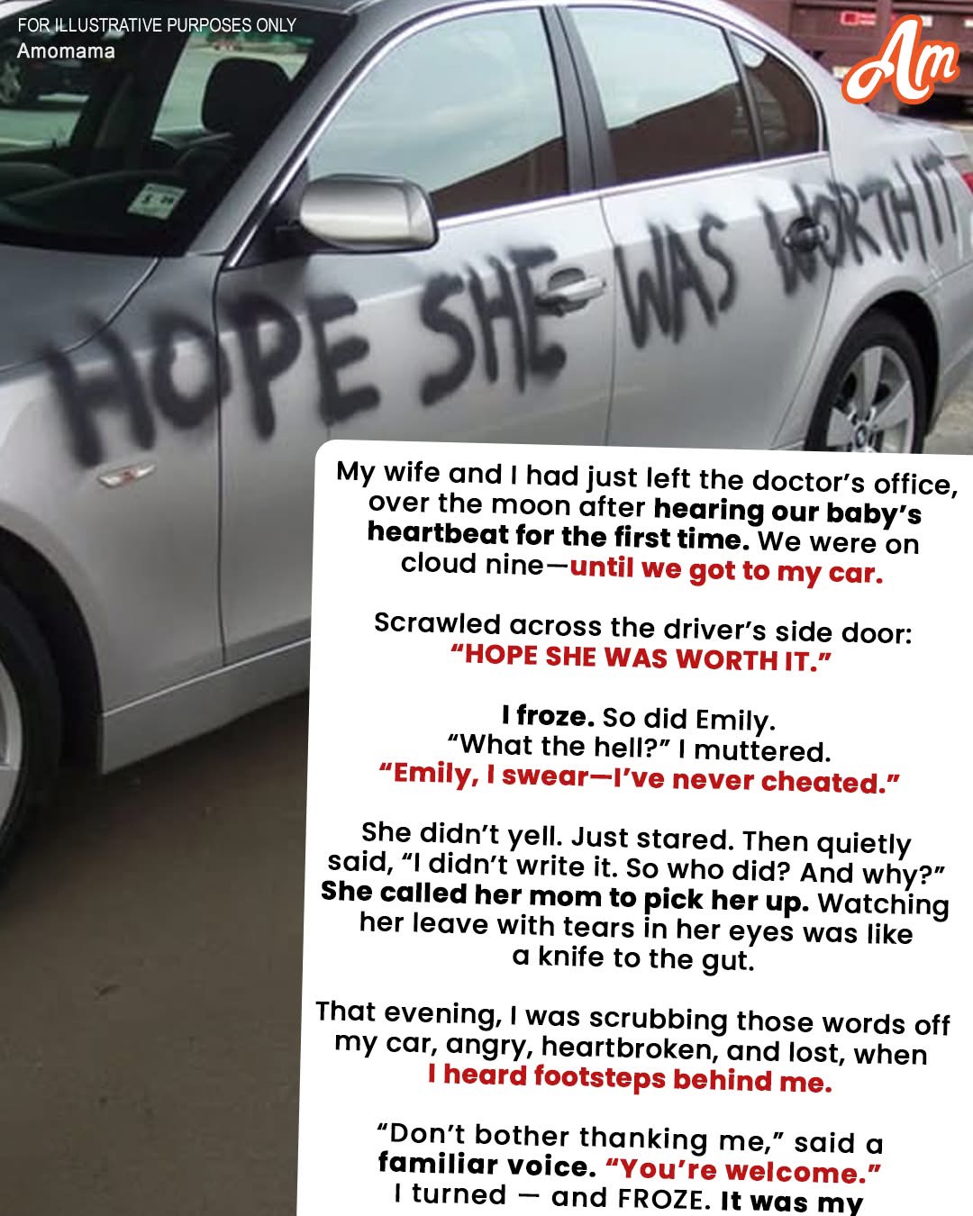Someone Wrote ‘Hope She Was Worth It’ on My Car – But I Never Cheated, and My Wife Was Always by My Side