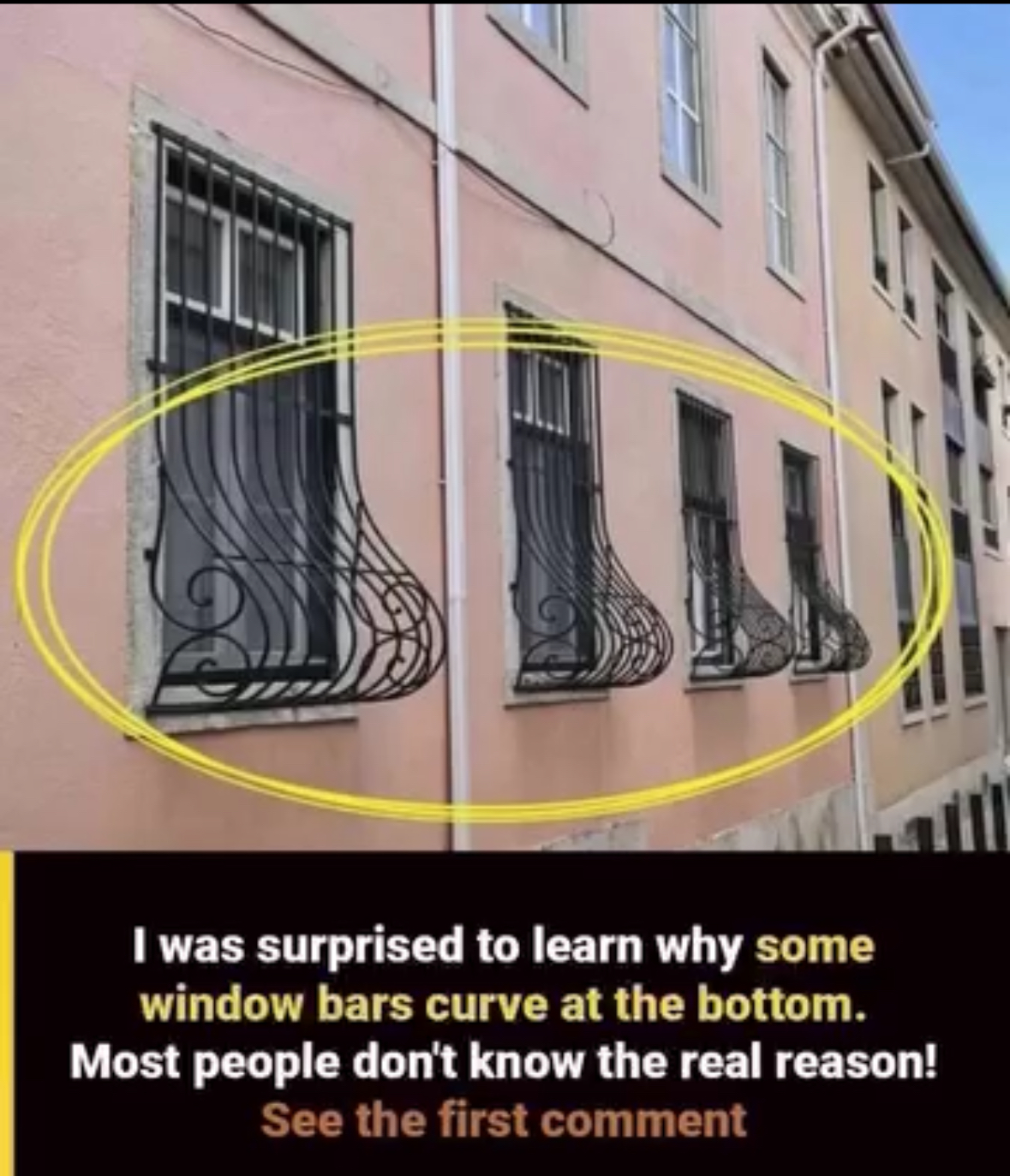 Why Some Window Grills Have a Curve at the Bottom – The Meaning Behind It