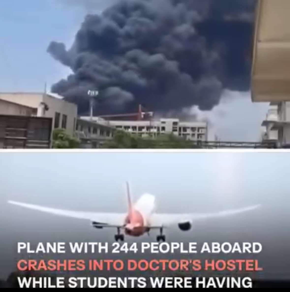 Passenger Plane with 244 Aboard Crashes After Takeoff in India