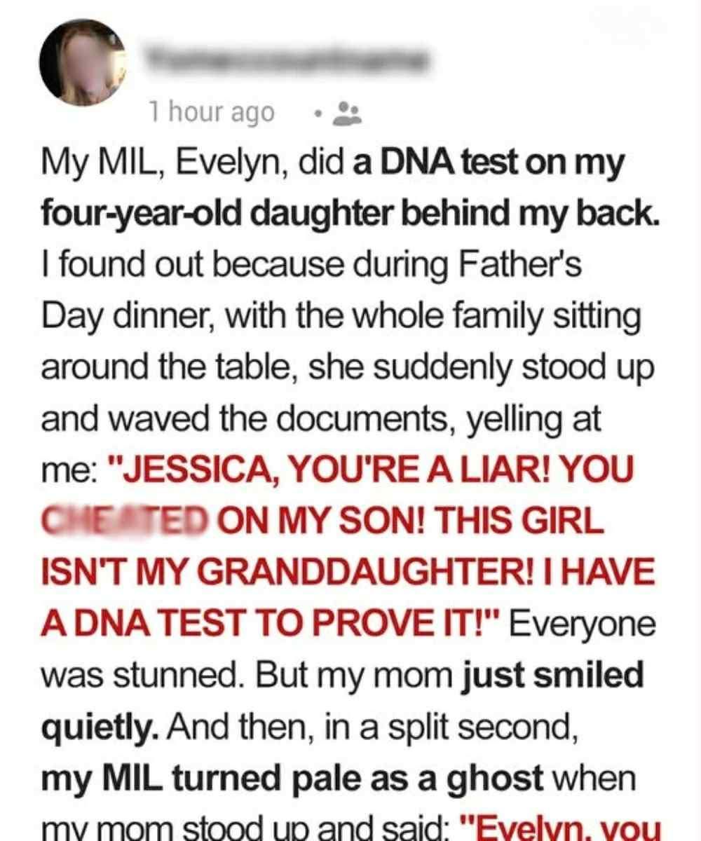 Mother-in-law tried to ruin our family dinner with a lie