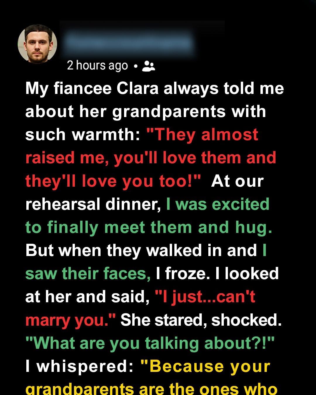 I Called Off My Wedding After Meeting Her Grandparents — And She Never Saw It Coming