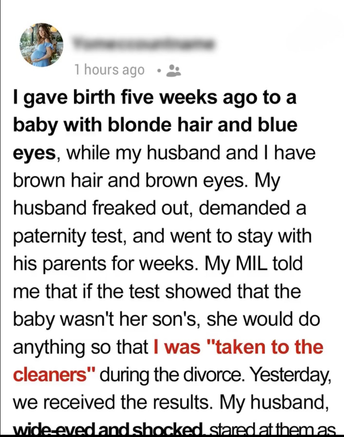 My Husband Demanded a Paternity Test — The Results Left Him Speechless