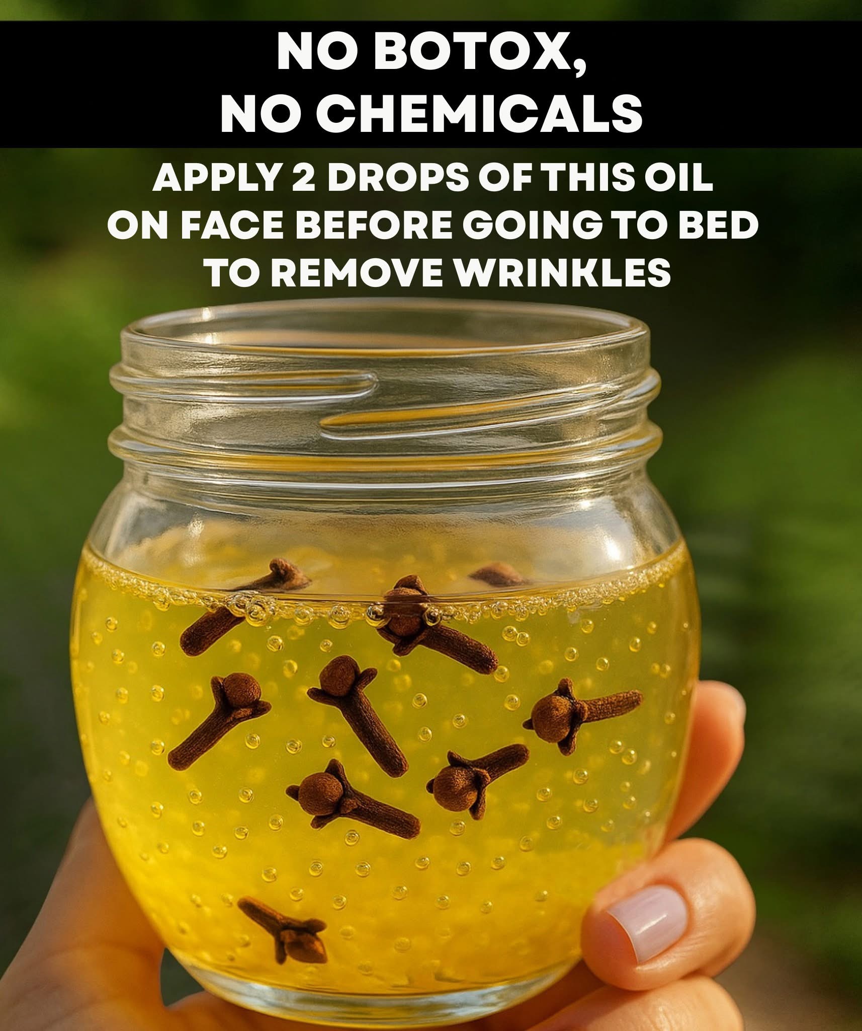 Clove gel to eliminate wrinkles