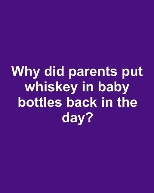 The Strange History of Whiskey in Baby Bottles