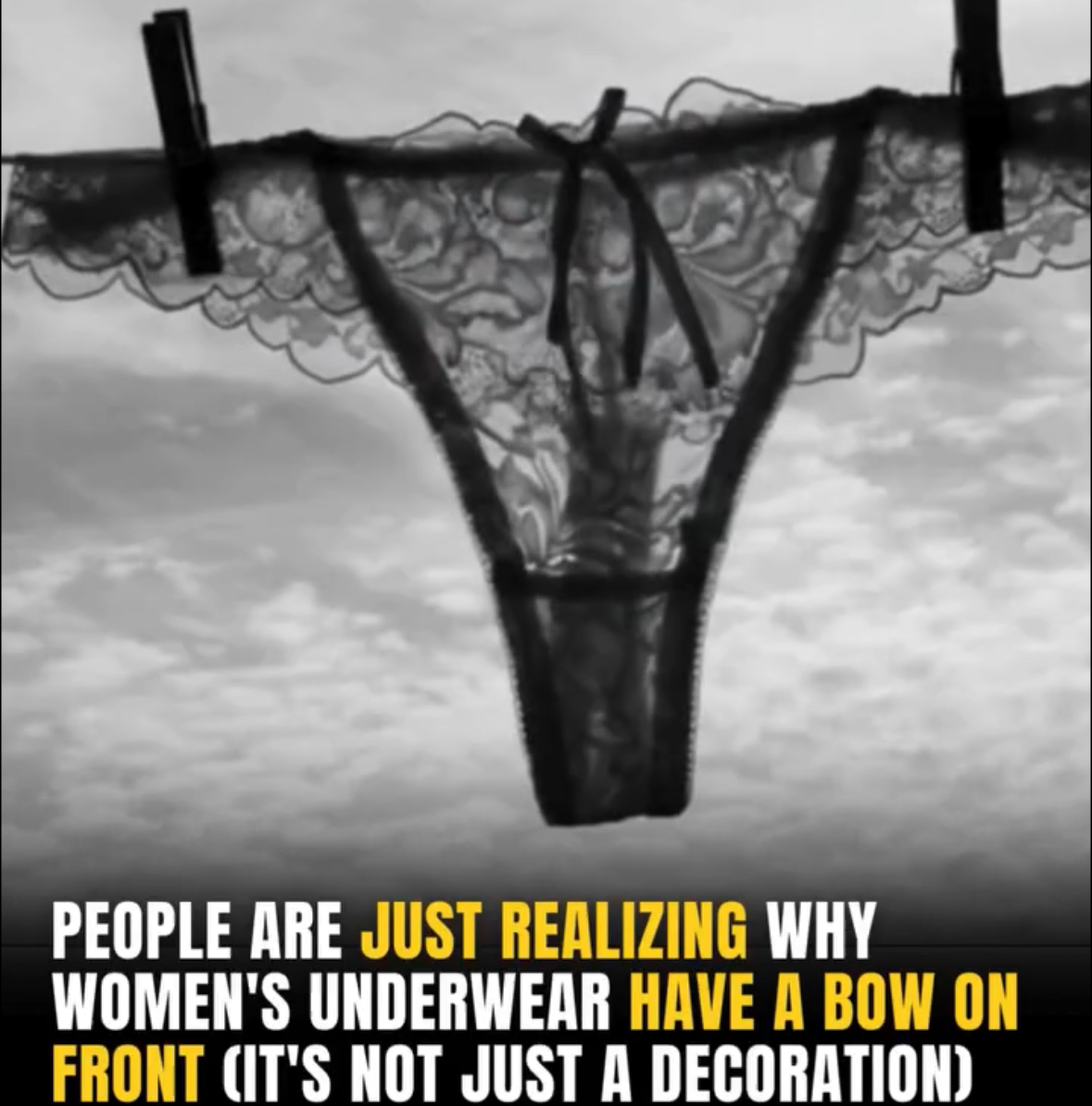 People Are Just Realizing Why Women’s Underwear Have A Bow On Front