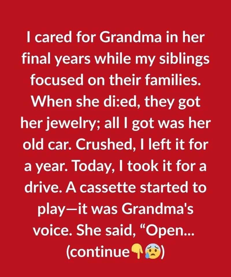 Skip to content The Secret I Found in Grandma’s Car Changed Everything