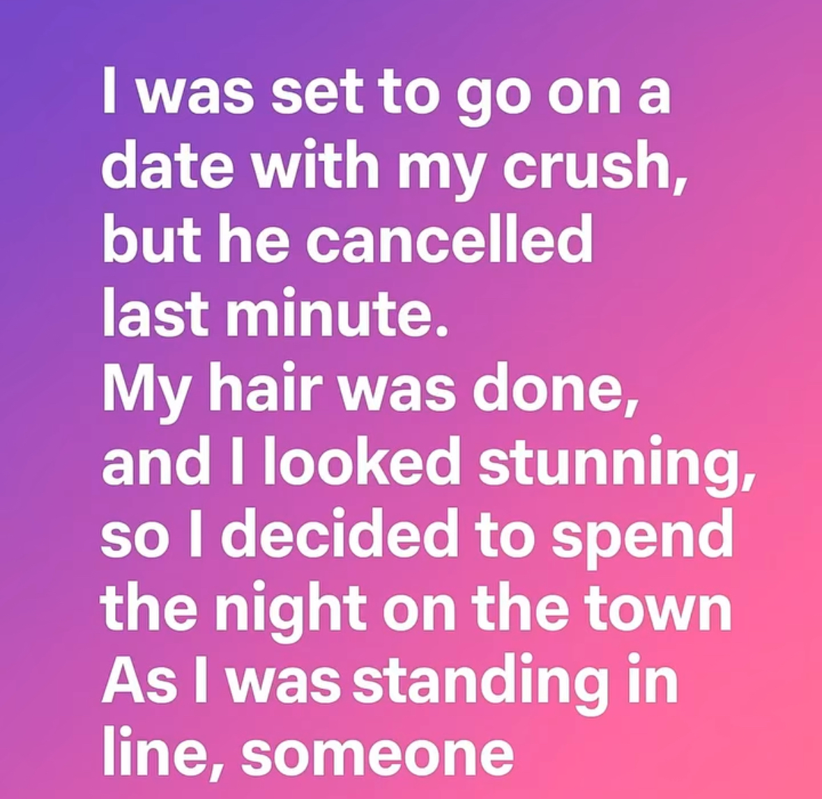 When a Cancelled Date Became My Turning Point