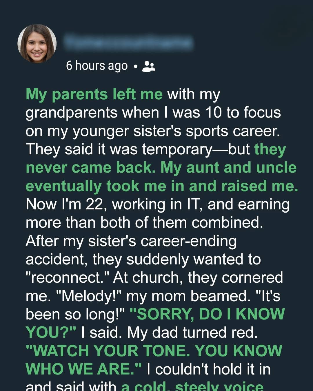 Left Behind for My Sister’s Future, I Built My Own Family — Until My Parents Came Back 12 Years Later