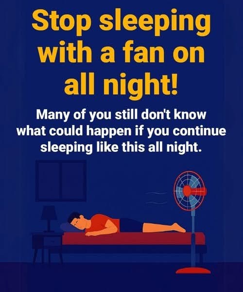 Why using a fan at night can disrupt your sleep