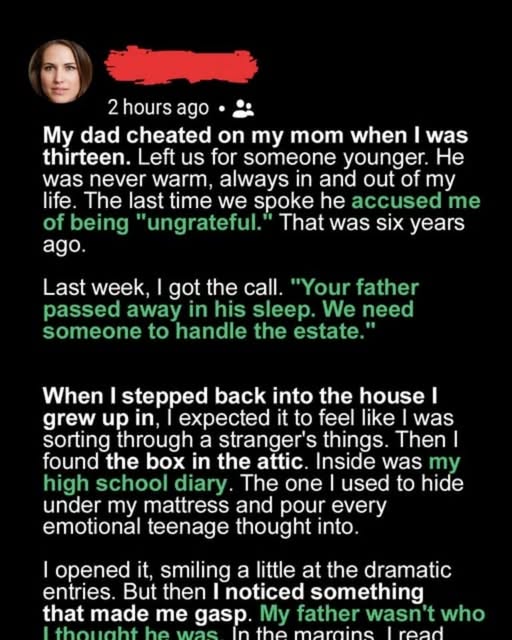 I Found My High School Diary While Cleaning Out My Late Dad’s House—And Discovered He Wasn’t Who I Thought He Was