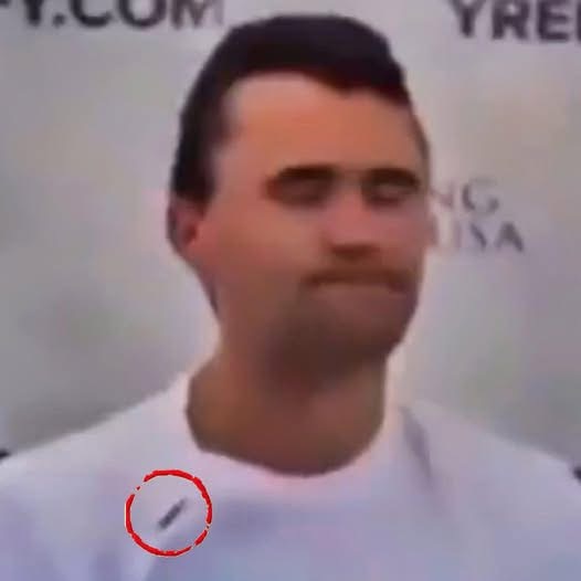 New Slow Motion Video Appears To Show Bullet Ricocheting Off Charlie Kirk’s Bulletproof Vest & Into His Neck