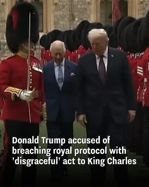 Donald Trump faces allegations of violating royal protocol with a ‘disgraceful’ gesture