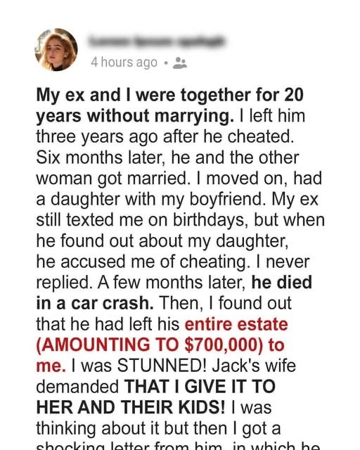 My Ex-Husband’s Will Changed My Life — I Never Expected the Reason Behind His Decision