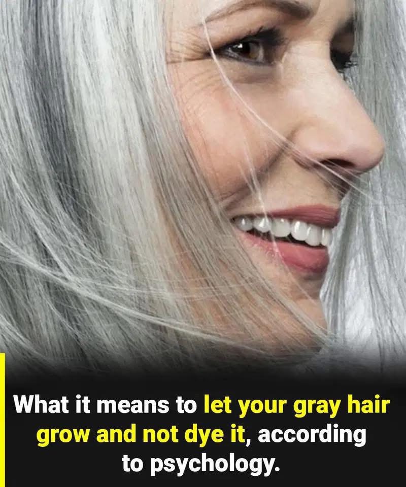 What Letting Your Gray Hair Grow Out Really Says About You