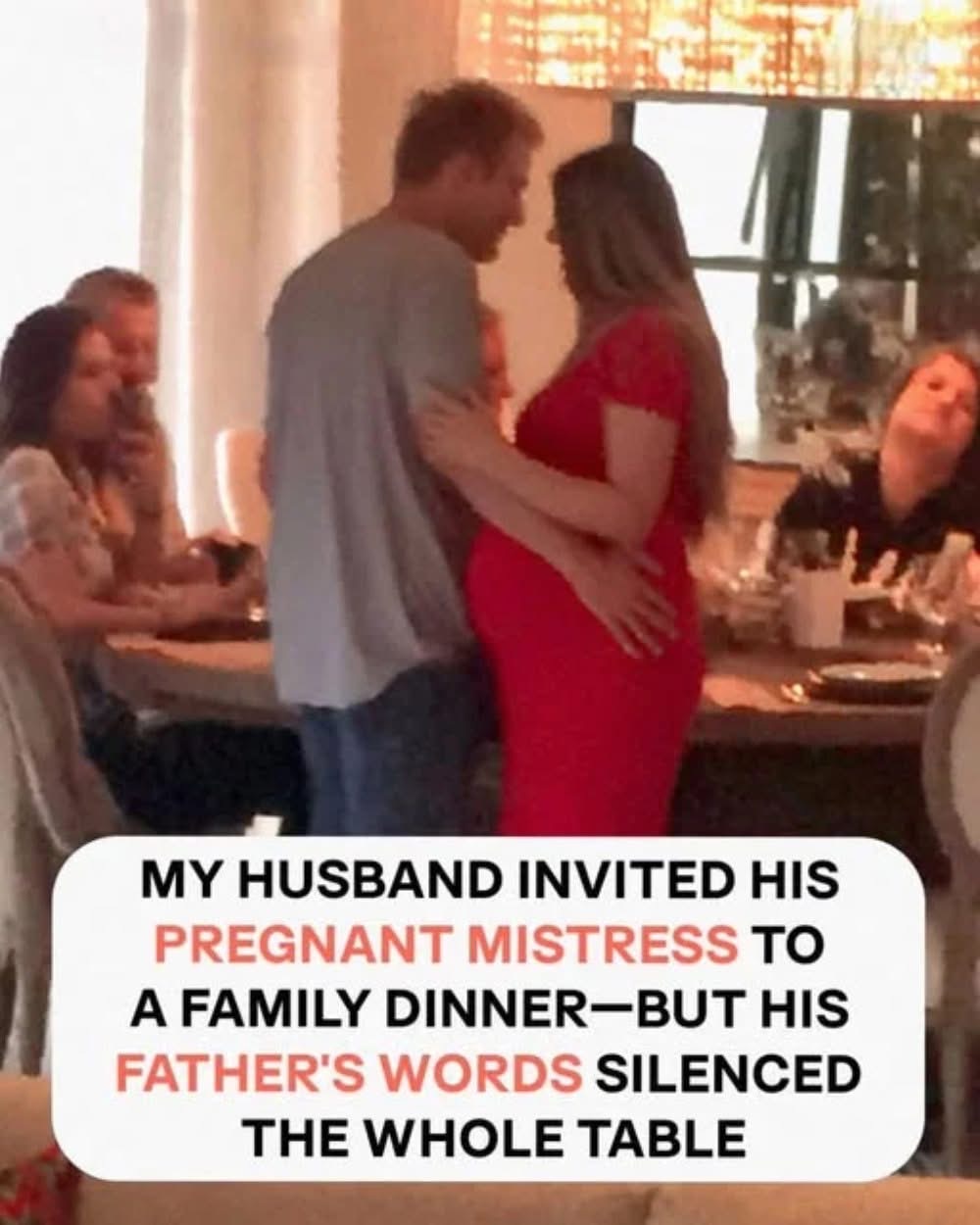 My Husband Invited His Pregnant Mistress To Our Family Holiday Dinner – But His Parents Quickly Stepped In