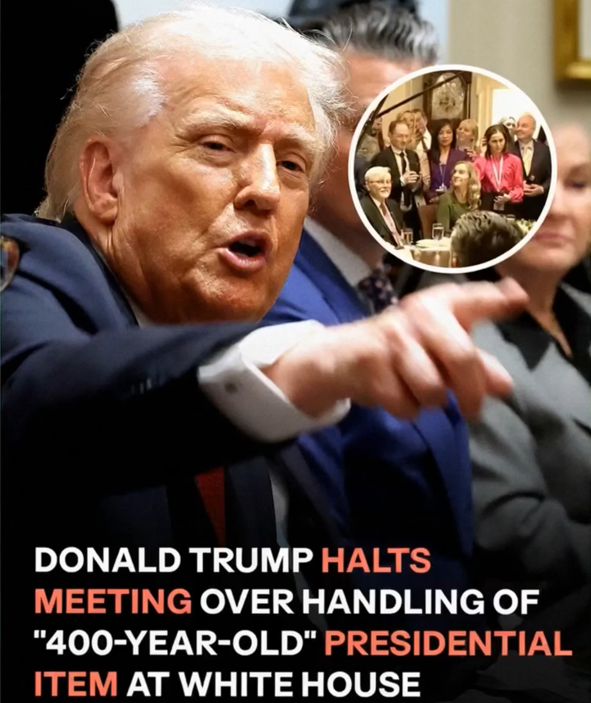 Donald Trump Addresses Unexpected Situation During White House Meeting