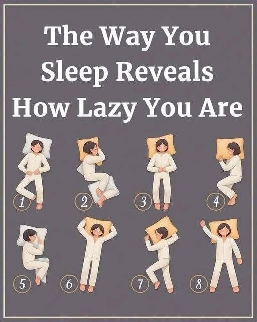 The Way You Sleep Reveals How Lazy You Ared
