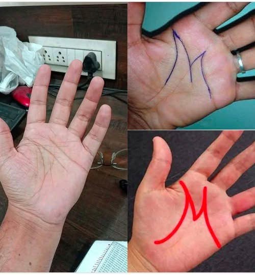 Having the letter M on the Palm of your hand means that… See more