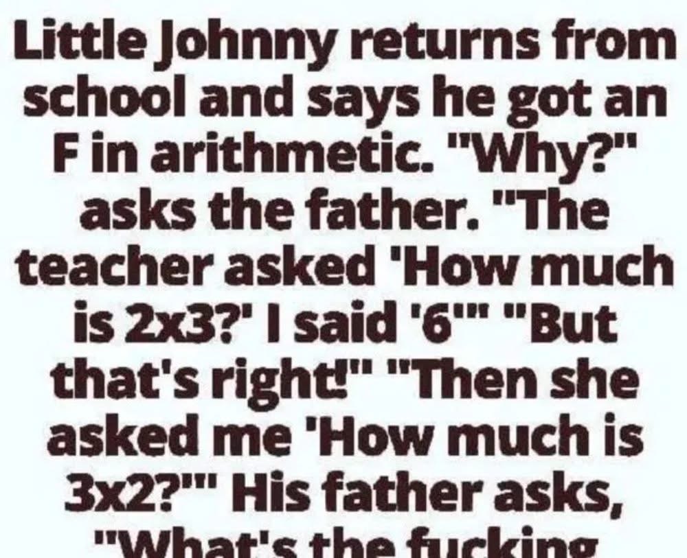 Little Johnnys SAVAGE Response To His F In Math! You Wont Believe His