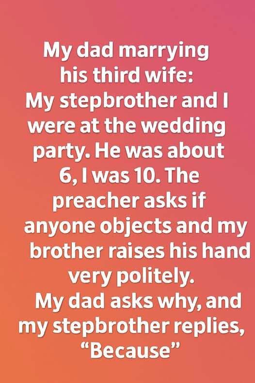 A Child Raised His Hand at My Dad’s Wedding — His Reason Melted Everyone’s Heart