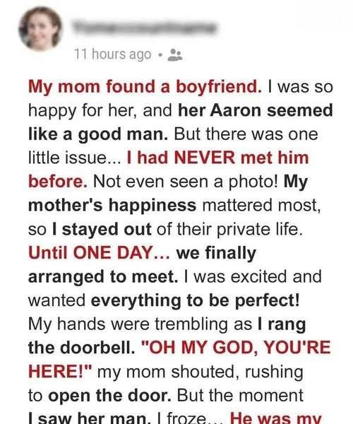 At 45, My Mom Found a New Man—But As I Learned the Truth, Everything Changed