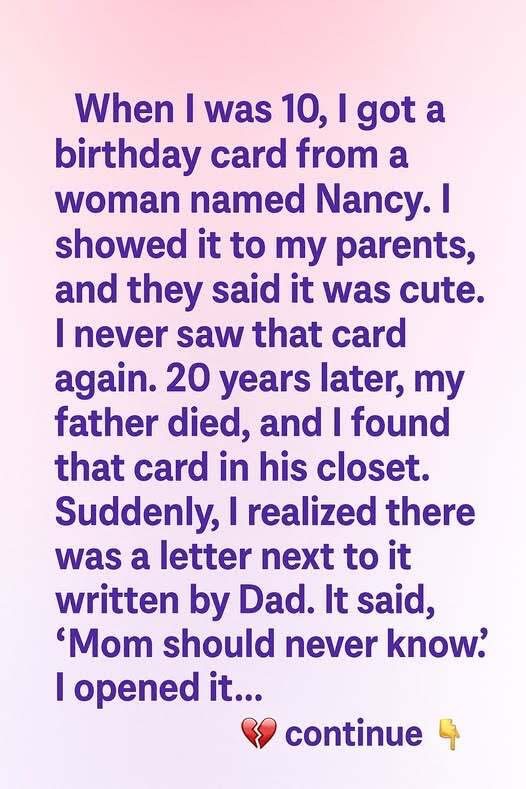 The Birthday Card Mystery That Revealed My Father’s Hidden Past