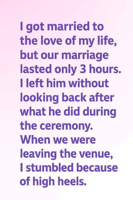 I Walked Away 3 Hours After My Wedding โ And It Was the Best Decision of My Life