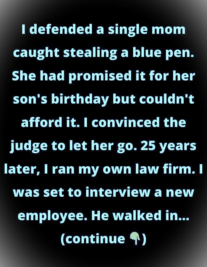 I Defended a Single Mom Over a Stolen Pen — 25 Years Later, Her Son Changed My Life