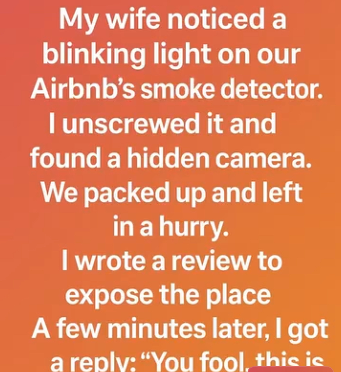 We Fled Our Airbnb After a Scary Discovery… Then Came an Unexpected Message