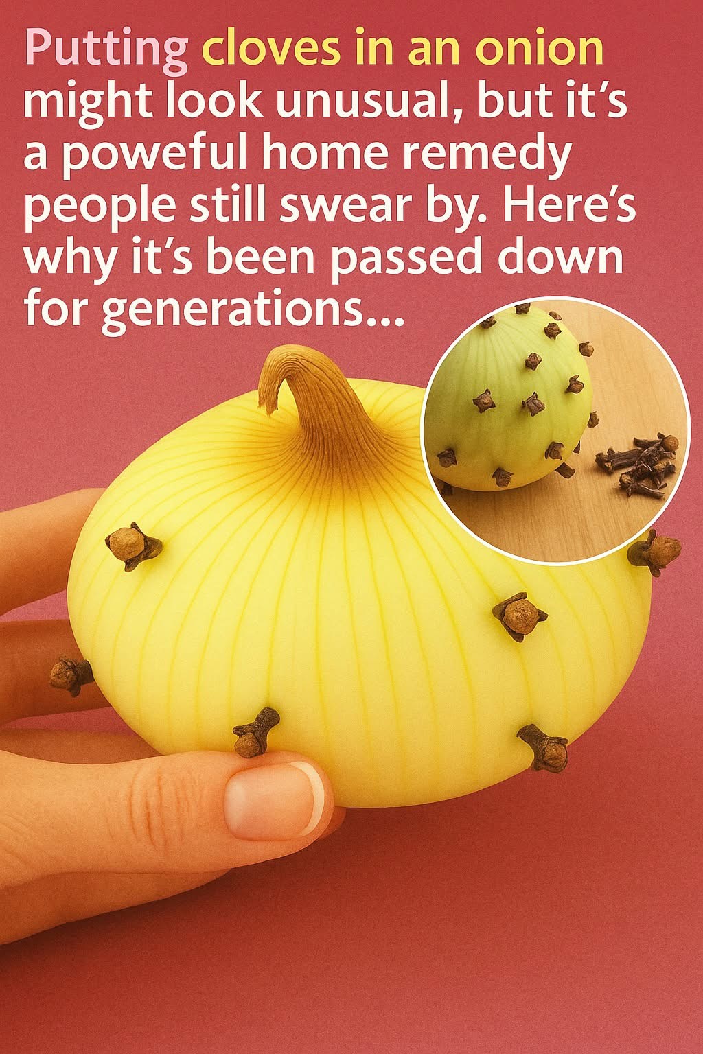 Why Families Put Cloves Inside an Onion โ The Tradition Explained