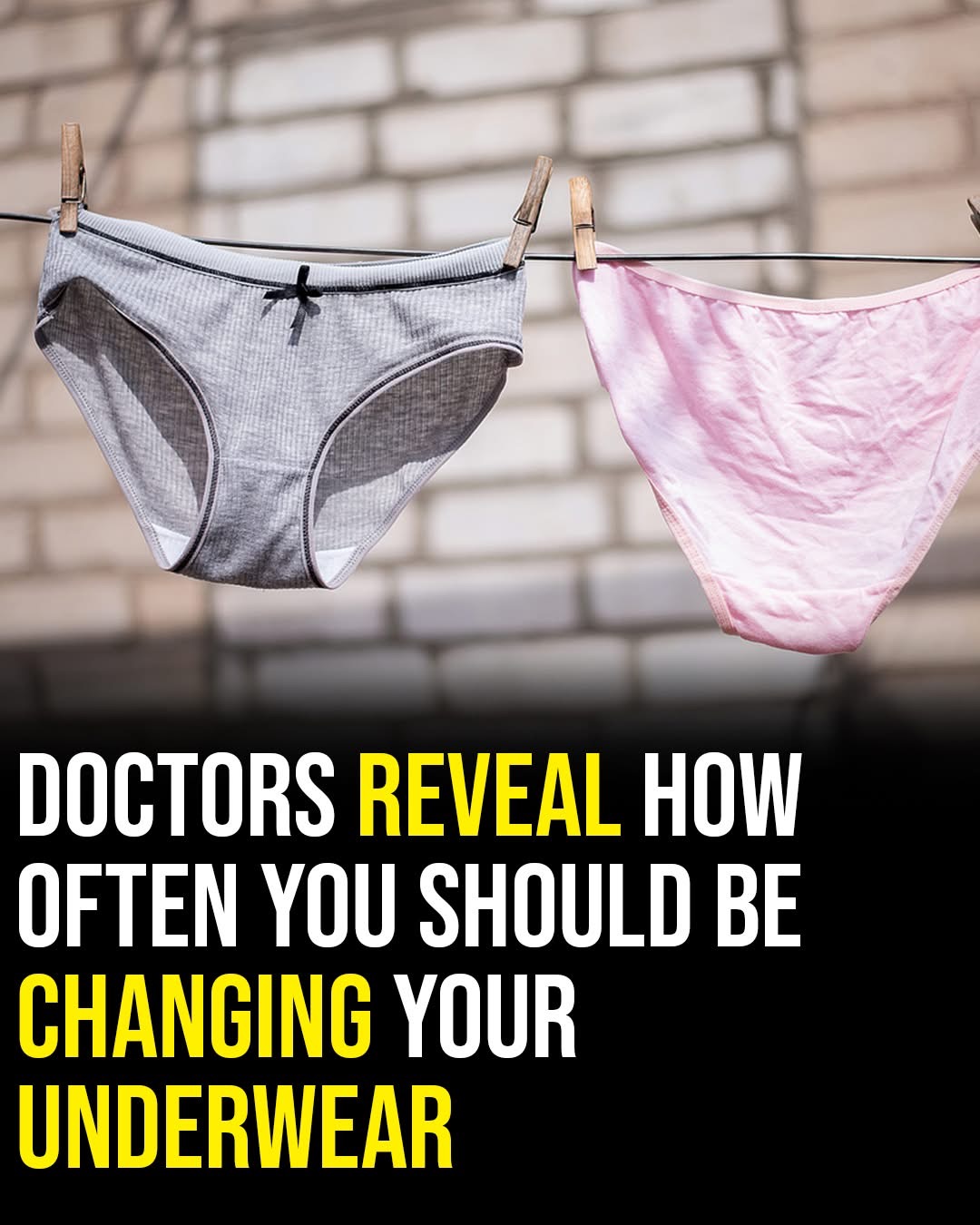 Experts reveal dirty truth about underwear habits