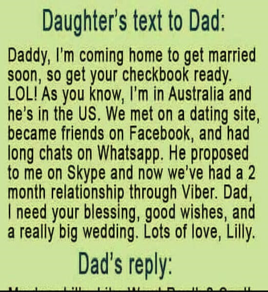 Daughterโs Heartfelt Message to Dad