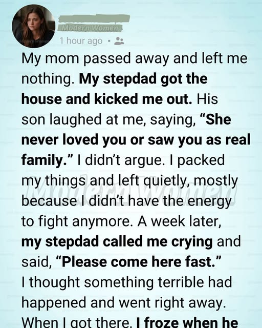 They Kicked Me Out After My Mom Died… A Week Later, the Truth Was Found – latellagelato.com