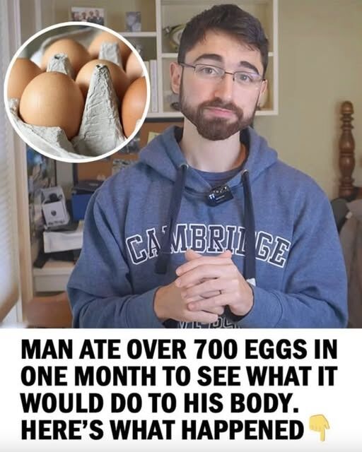 Man ate 720 eggs in one month: This is what happened to his body