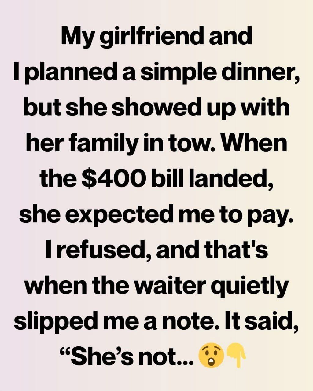 I Finally Met My Girlfriend’s Family and a $400 Dinner Revealed a Truth I Could Not Ignore