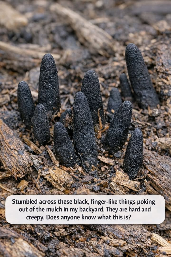 Found Creepy Black “Fingers” in Your Garden
