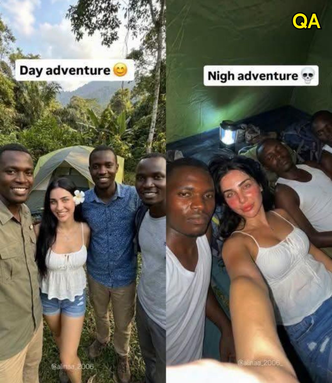 Woman is going viral after she shows her trip to Africa in January without her husband