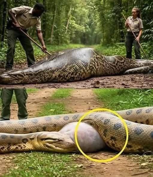 Park Rangers Rescue Anaconda After Shocking Discovery