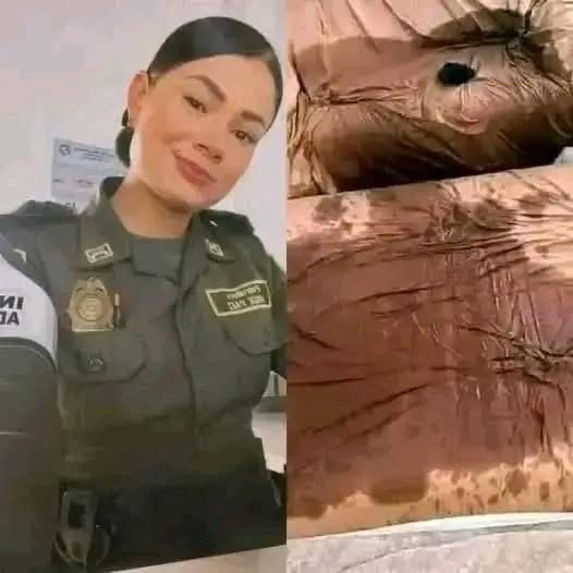 This young policewoman was filmed after her shift… See more