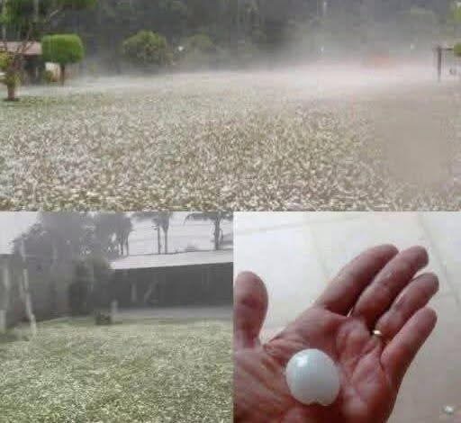 Calm Evening Turns Into Ice Storm Nightmare As Giant Hail Smashes Homes and Leaves Town Reeling