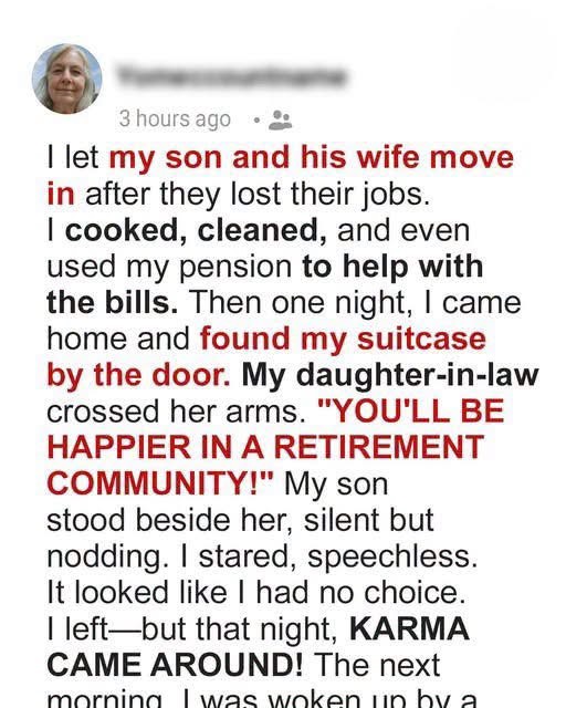 I Let My Son and His Wife Stay in My House โ Then Their Decision Changed Everything