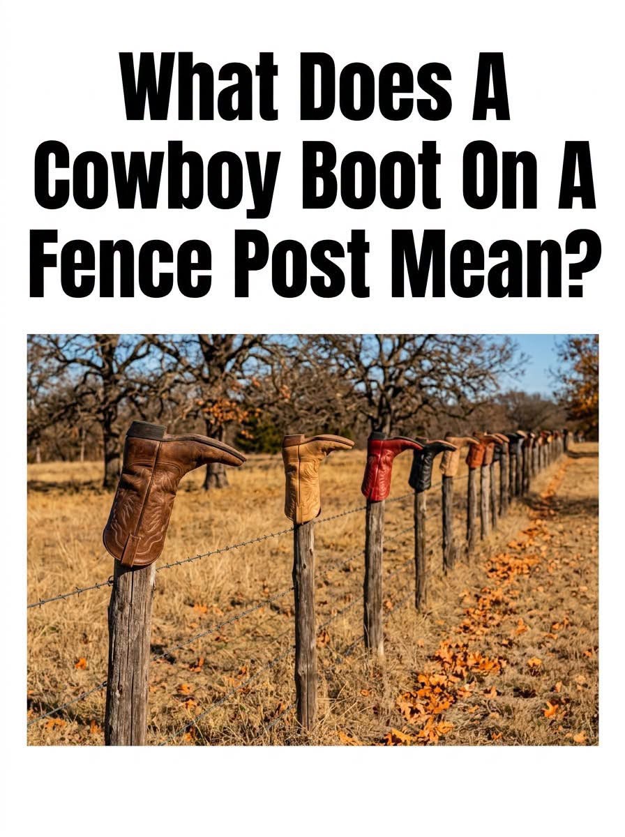 The Hidden Meaning Behind a Boot on a Fence Post That Many People Never Notice