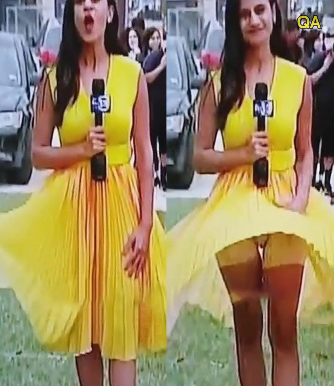 Viral Moment: Reporter Caught In Unexpected Gone With The Wind Disaster