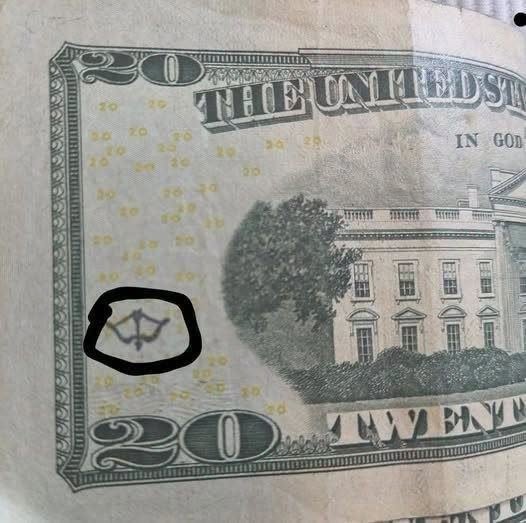 The Strange Mark on a $20 Bill