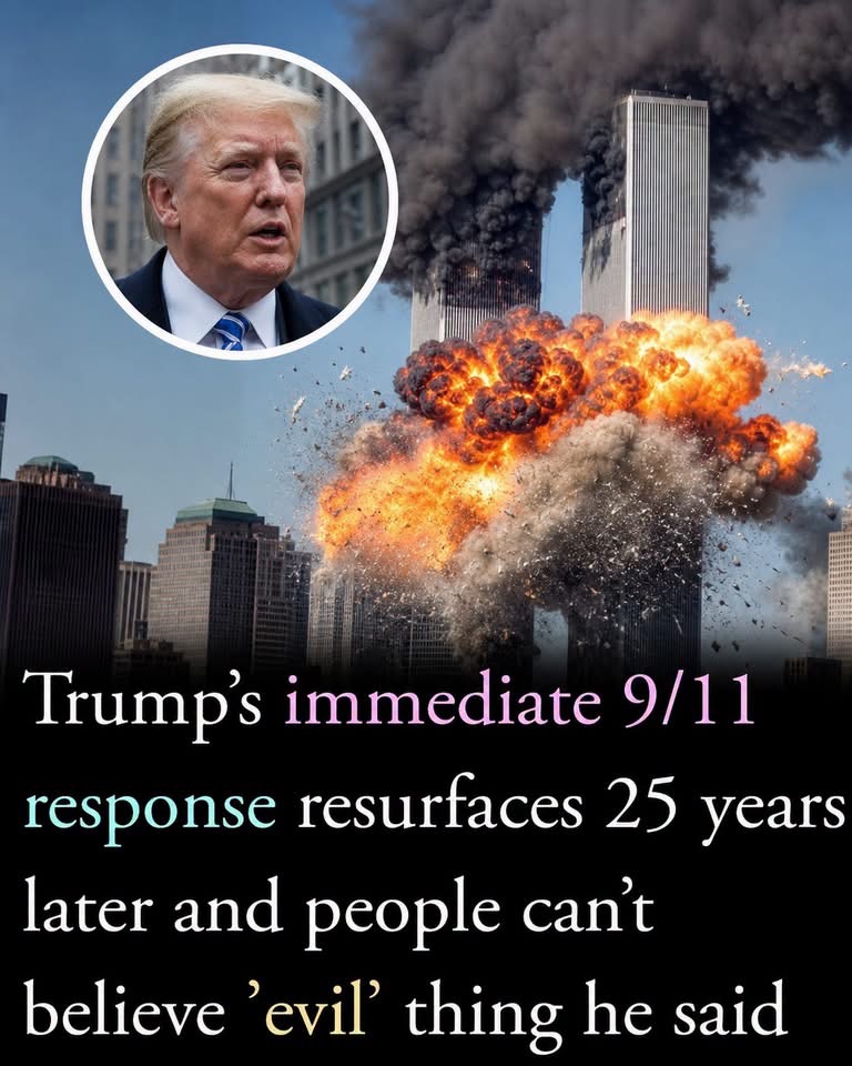 Trump’s 9/11 response resurfaces 25 years later and one ‘evil’ comment leaves people stunned