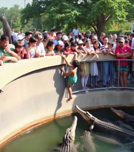 TERRIFYING FALL! Boy Plunges Into Crocodile Pool ๐ฑ